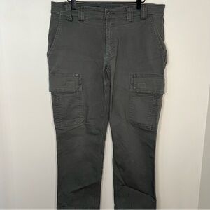 Duluth Fire Hose Cargo Pants Gray Men's Size 36x28 Work Slim Fit